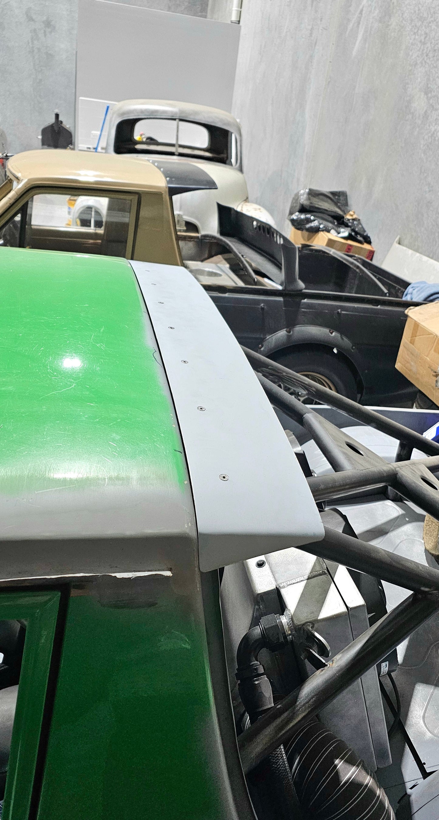 Datsun 1200 ute SHORT fibreglass roof wing