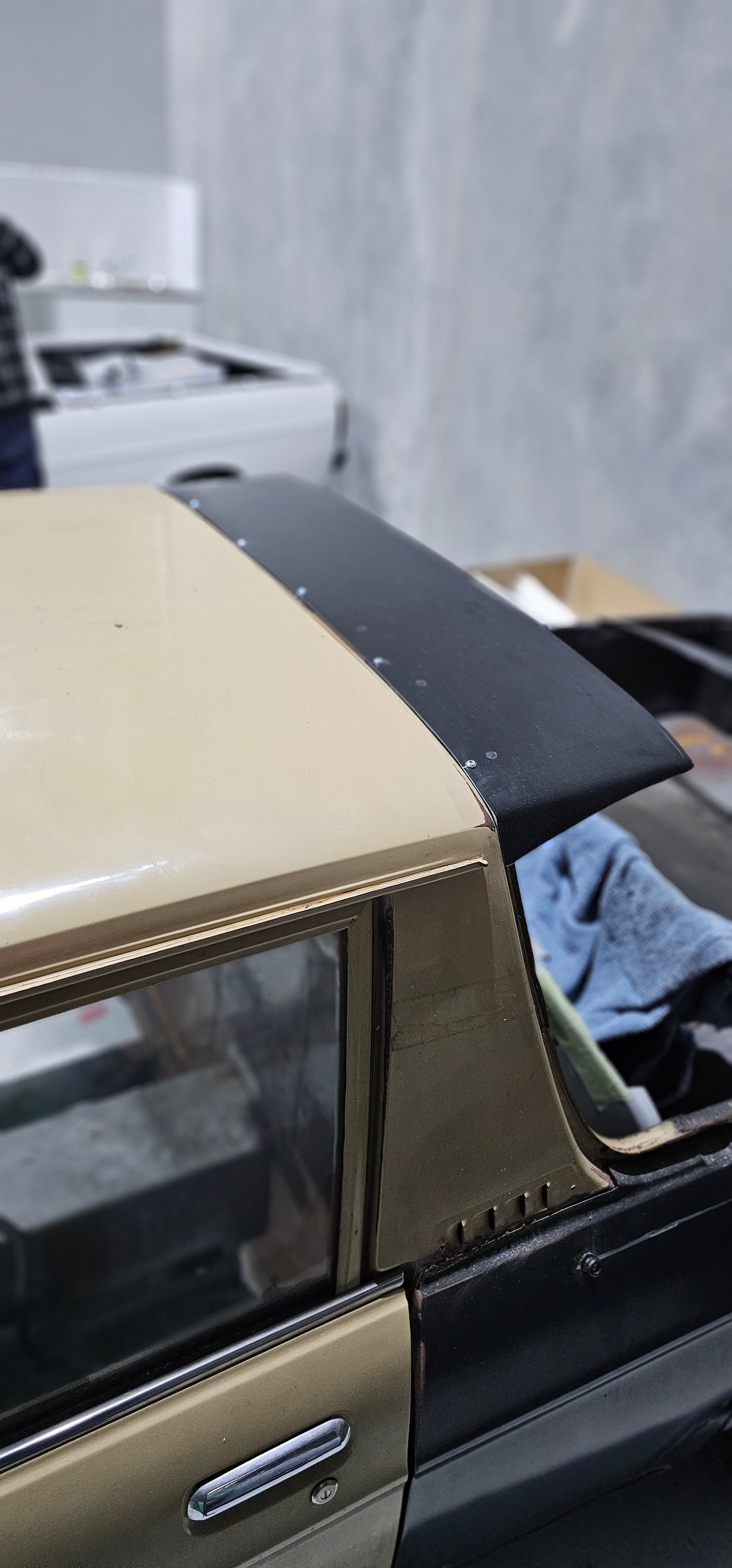 Datsun 1200 ute BIG fibreglass roof wing.
