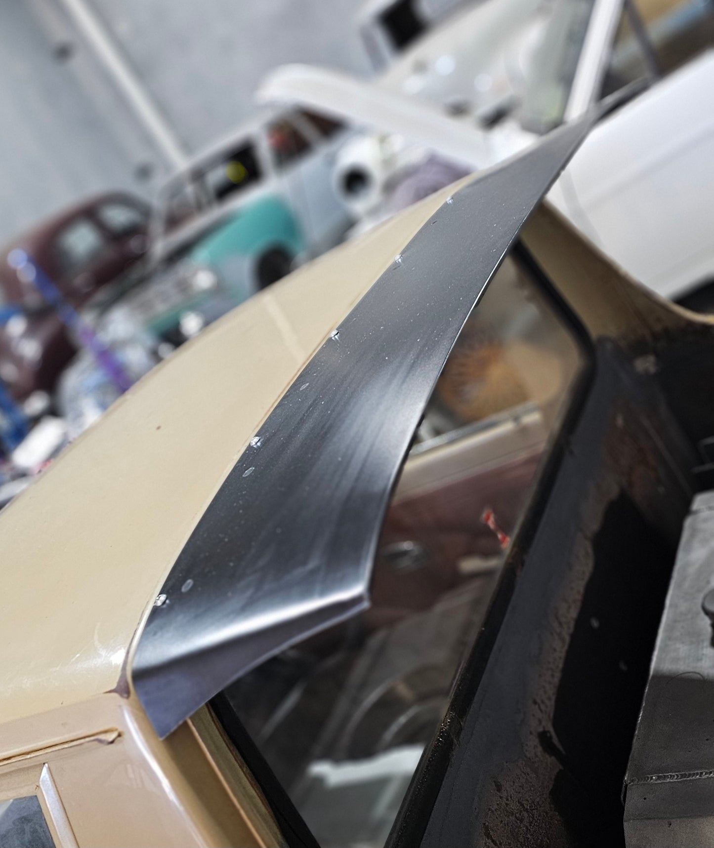 Datsun 1200 ute BIG fibreglass roof wing.