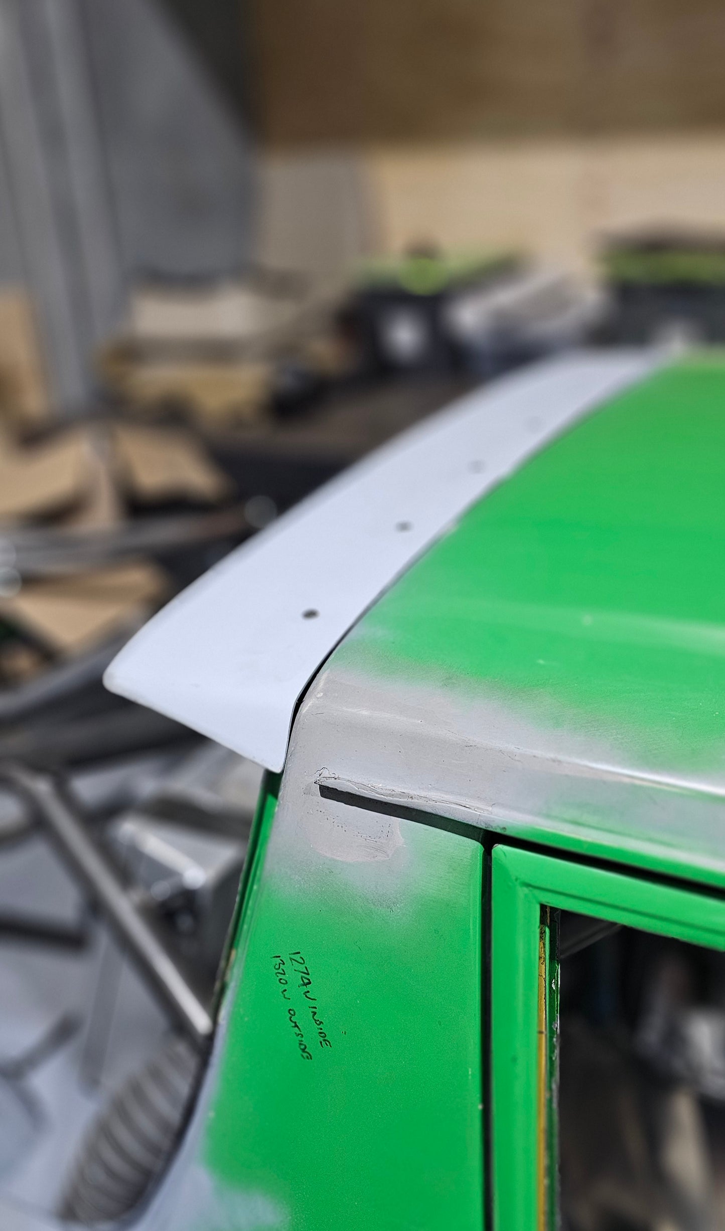 Datsun 1200 ute SHORT fibreglass roof wing